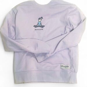Life Is Good Women's Lavender Namaste Sweatshirt